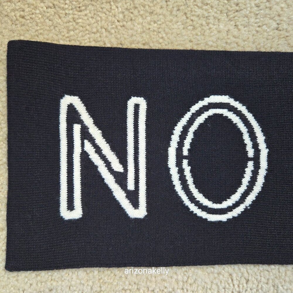 RARE kate spade NO SLEEP TILL BROOKLYN Wool Knit Scarf Beastie Boys Collectible - Picture 6 of 15
